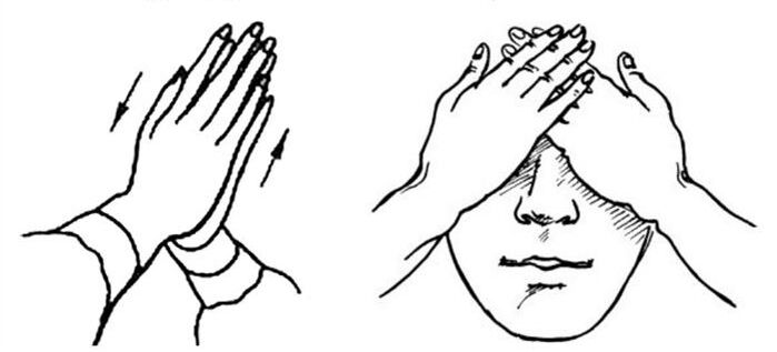 Palming for eyes with poor vision