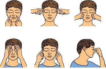 Massage to restore vision