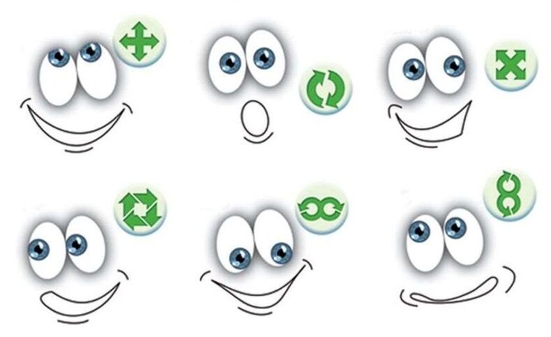 Eye exercises to restore vision